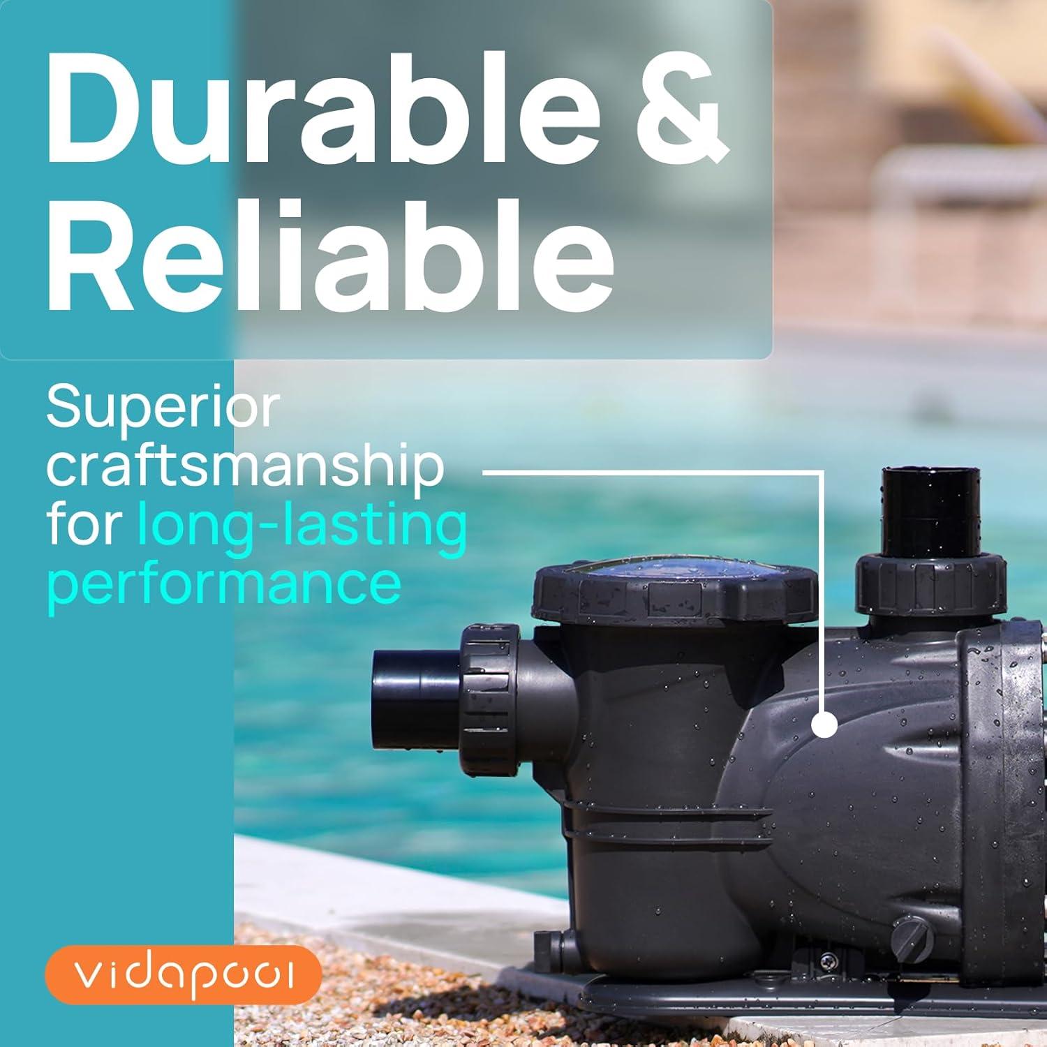 Our Take on the Vidapool 2HP Self-Priming Pool ‌Pump with Timer